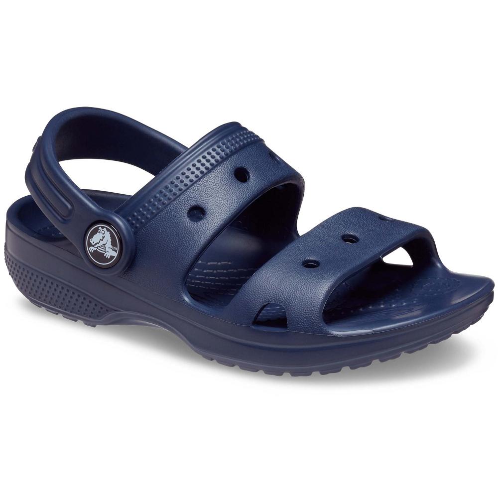 Navy Girls' Crocs Toddlers' Classic Sandals | NZ 1605LISH